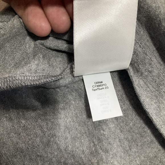 Eddie Bauer Mens Medium M Short Sleeve Crew Neck Lounge T Shirt Gray With Logo - Picture 8 of 11